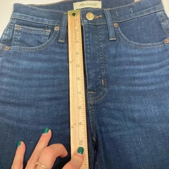 Madewell Jeans Skinny 10” High Rise Skinny Jeans Denim NWT Women’s Size 24 - Picture 13 of 13